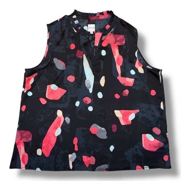 NIC+ZOE KALEIDOSCOPE TANK - XXL Black Multi - Picture 6 of 13